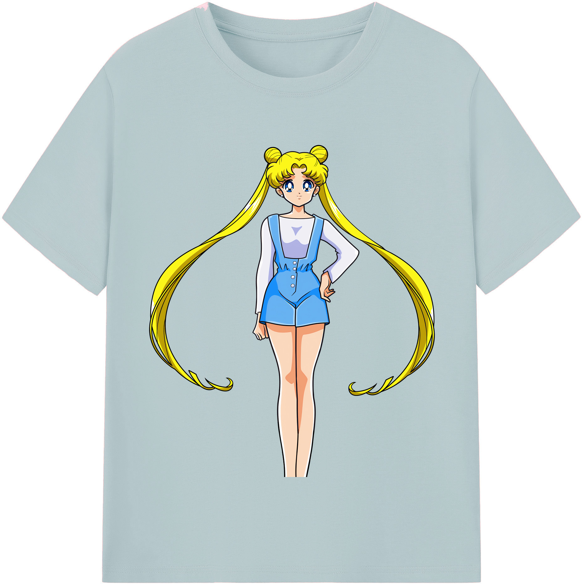 （画像用） 美少女戦士セーラームーン 愛野 美奈子 あいの みなこ Sailor Moon Aino Minako 綿100％半袖Tシャツ（フロントプリント）